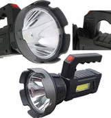 Latarki - Latarka Akumulatorowa Led Szperacz Reflektor Przenośny Mocne Światło - miniaturka - grafika 1