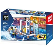 Klocki - Klocki Blocki Policja 2w1 92 elementów Klocki Blocki - miniaturka - grafika 1