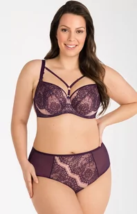 K802 Violete figi koronkowe z wysokim stanem, Kolor fioletowy, Rozmiar 2XL, Gorsenia - Intymna - Majtki damskie - miniaturka - grafika 1