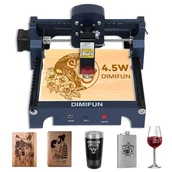 Grawerowanie i akcesoria - DIMIFUN D9 A45 4.5W Portable Laser Engraving Machine, Eye Protection, 10000mm/min Speed, 0.06mm Spot, 130*130mm - miniaturka - grafika 1