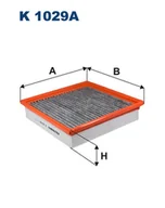 Filtry kabinowe - Filtron K 1029A Filtr kabinowy z aktywnym węglem K1029A - miniaturka - grafika 1