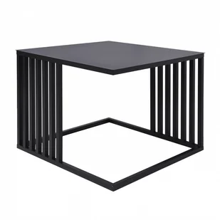 Czarny stolik loft industrialny metalowy Kaja Home kod: KS-18 STOLIK - Ławy i stoliki kawowe - miniaturka - grafika 1