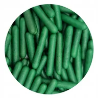 Dodatki do ciast w proszku - POSYPKA CUKROWA Duże Pałeczki MAKARONI ciemno zielone 20g - miniaturka - grafika 1