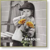 Ramki na zdjęcia - Rama aluminiowa do plakatu 40x40cm, złota anoda / ARTVIC - miniaturka - grafika 1