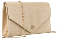 Torebki damskie - Torebka damska złota ROVICKY mała wieczorowa kopertówka do ręki lub na ramię wizytowa elegancka na wesele łańcuszek - miniaturka - grafika 1