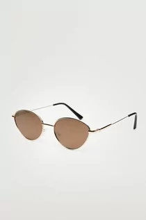 Okulary przeciwsłoneczne - Mango okulary damskie kolor złoty - grafika 1