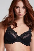 Biustonosze - Hunkemöller Biustonosz nieusztywniany z fiszbinami Diva Czarny - miniaturka - grafika 1