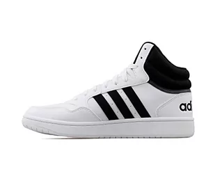 adidas Hoops 3.0 Mid, Trampki męskie, Core Black Core Black Ftwr White, 42.5 EU - Trampki męskie - miniaturka - grafika 1