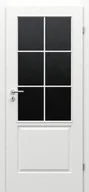 Drzwi wewnętrzne - Porta Drzwi Wewnętrzne Z Szybą Wiedeń B Lakier Biały - miniaturka - grafika 1