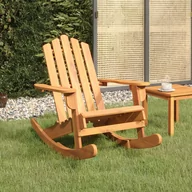 Fotele i krzesła ogrodowe - vidaXL Fotel bujany Adirondack, lite drewno akacjowe - miniaturka - grafika 1