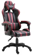 Fotele gamingowe - Ciemnoczerwony fotel obrotowy gamingowy G9-R30 - miniaturka - grafika 1
