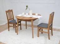 Stoły - Stół dębowy okrągły fi100 Bergen olej intense - miniaturka - grafika 1