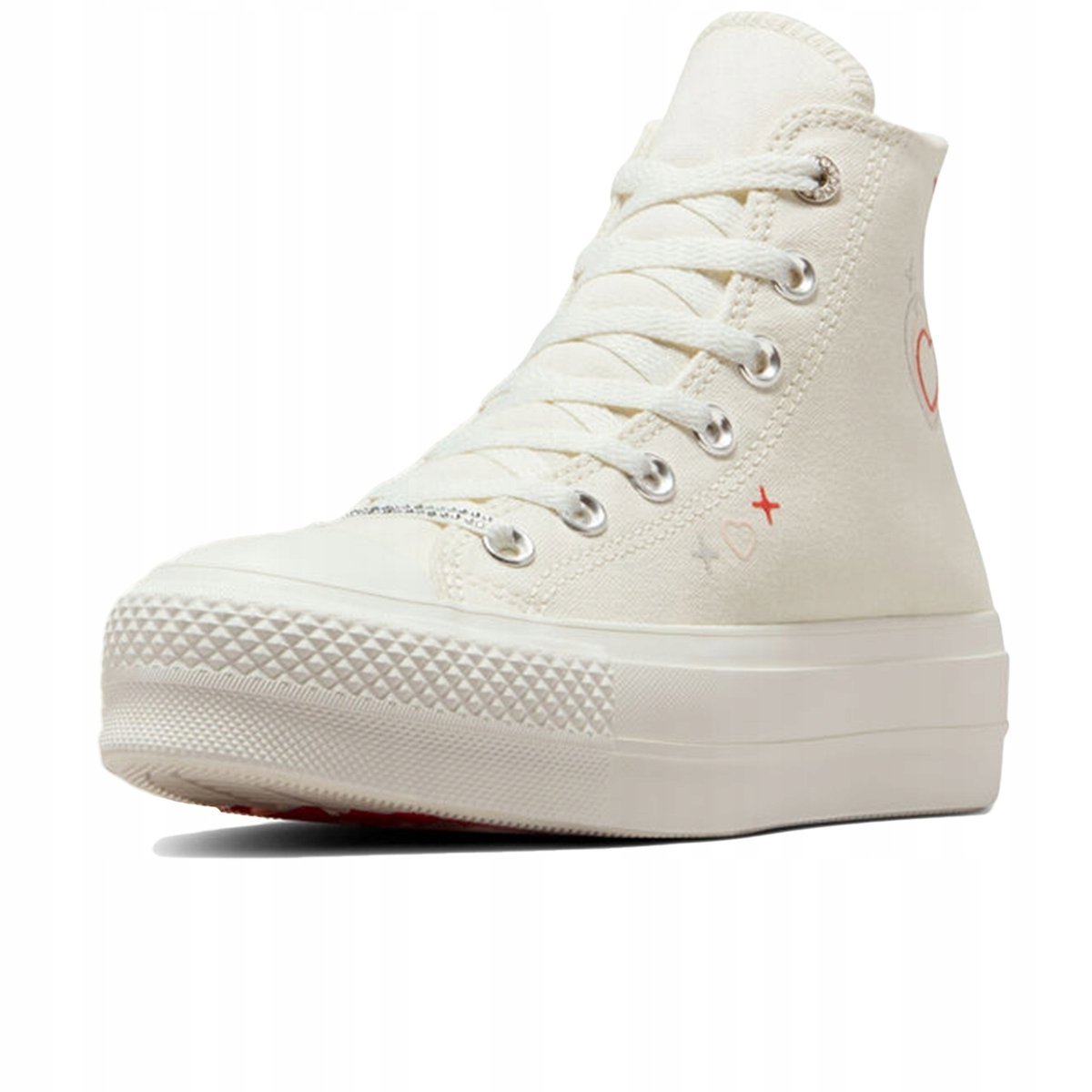 36 Converse trampki damskie CTAS LIFT platform HI EGRET Y2k serca