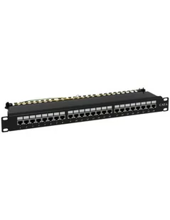 Patch panel NAVI LED STP kat.6 24 porty LSA 1U - Pozostałe akcesoria sieciowe - miniaturka - grafika 1