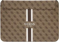 Torby na laptopy - Etui Guess Guess Sleeve GUCS14P4RPSW 14" brązowy/ brown 4G Printed Stripes - miniaturka - grafika 1