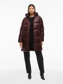 Kurtki damskie - Vila Płaszcz zimowy w kolorze bordowym - miniaturka - grafika 1
