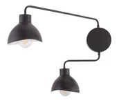 Lampy ścienne - Holi kinkiet 2-punktowy czarny/biały 32490 - miniaturka - grafika 1