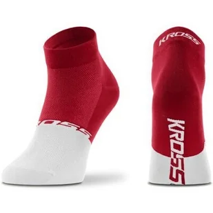 Skarpetki rowerowe KROSS Active Man Low ( XL) Czerwono-biały - Skarpetki kolarskie - miniaturka - grafika 1