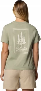 Columbia Rolling Bend Graphic SS Tee 2120021348 Zielone XL - Koszulki i topy damskie - miniaturka - grafika 1