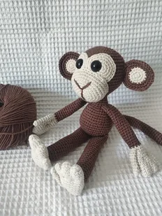 Małpka Marcel, małpa - Maskotki i pluszaki - miniaturka - grafika 1