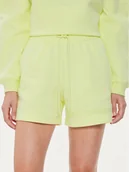 Spodenki damskie - New Balance Szorty sportowe Hyperembossed WS41550 Zielony Regular Fit - miniaturka - grafika 1