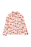 Bluzki dla dziewczynek - Mini Rodini longsleeve bawełniany dziecięcy kolor czerwony wzorzysty - miniaturka - grafika 1