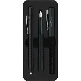 Zestaw prezentowy Grip 2011 pióro + długopis czarn - Faber Castell - Zestawy piśmiennicze - miniaturka - grafika 1