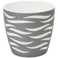 Donice - Doniczka SAHARA DUO 23 beton + biały - miniaturka - grafika 1