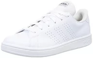 Trampki męskie - adidas Męskie trampki Advantage Base, FTWR White FTWR White Shadow Navy, rozmiar 5, Ftwr biały Ftwr biały cień granatowy, 38 EU - miniaturka - grafika 1