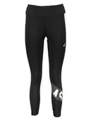 Spodnie sportowe damskie - asics Legginsy sportowe w kolorze biało-czarnym - miniaturka - grafika 1