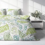 Pościel - Faro, Pościel microfibra 160x200+2x70x80 Harmony Palmowe wariacje - miniaturka - grafika 1