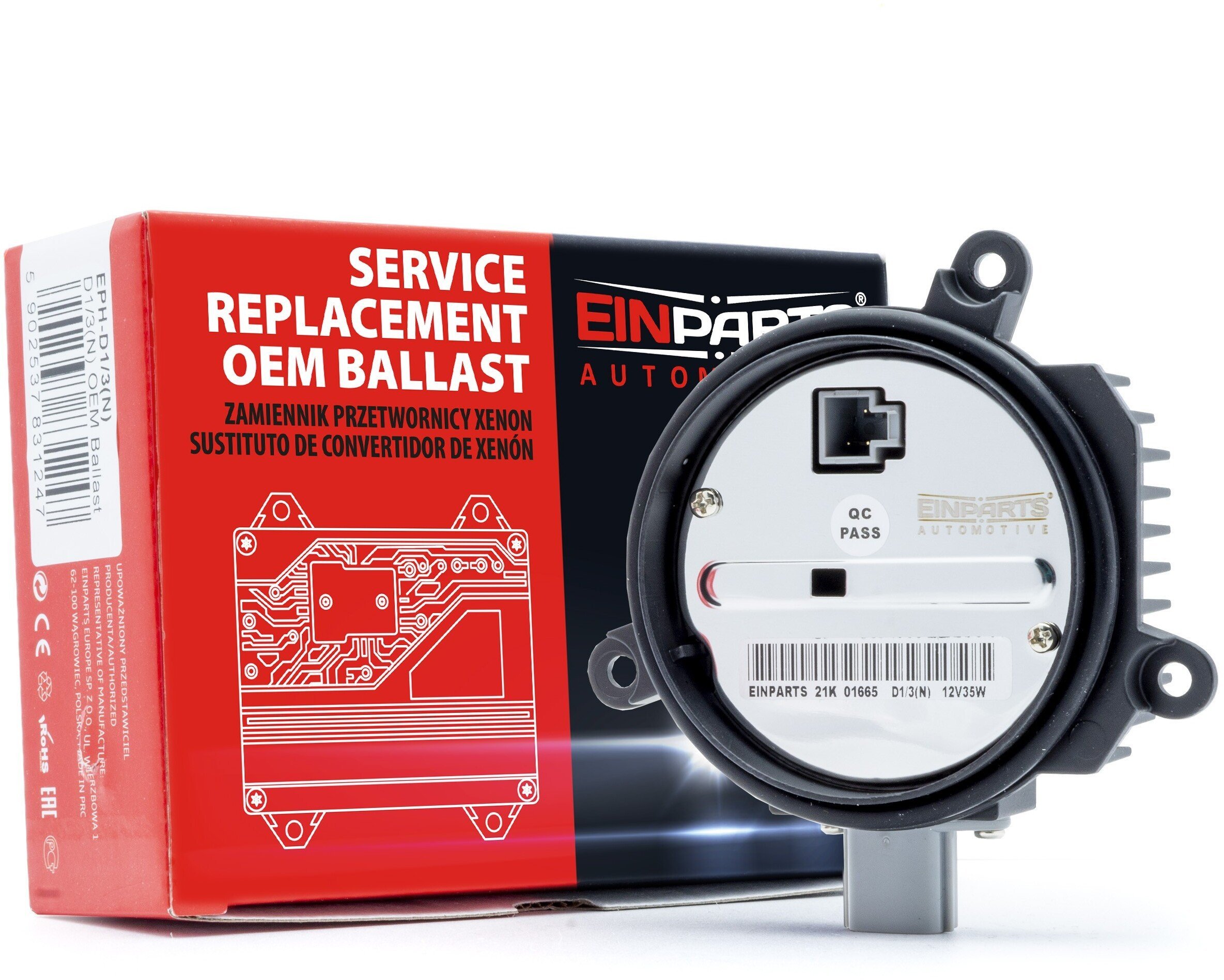 Przetwornica Einparts Automotive EINPARTS PRZETWORNICA XENONOWA DO INFINITI EX35 2008-2012 35W SZYBKA