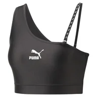 Biustonosze - Damski Stanik sportowy PUMA DARE TO CROP TOP 53831201 – Czarny - miniaturka - grafika 1