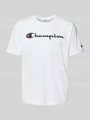 Koszulki męskie - T-shirt z nadrukiem z logo - miniaturka - grafika 1