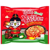 Kuchnie świata - Samyang Ramyun o smaku ostrego kurczaka z kimchi, ogniście ostry 135g - - miniaturka - grafika 1