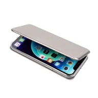 Portfele - Elegancki, skórzany futerał w stylu portfela "Elegance" kompatybilny z iPhonem X w kolorze szarym - miniaturka - grafika 1