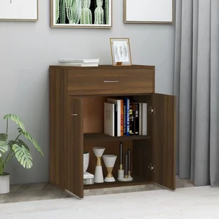 Lumarko Szafka, brązowy dąb, 60x30x75 cm, materiał drewnopochodny - Szafki do salonu - miniaturka - grafika 4