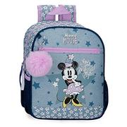 Plecaki szkolne i tornistry - Disney Minnie Style Plecak z wózkiem Niebieski 23x28x10 cms Poliester 6,44L, niebieski, Mochila Preescolar con Carro, Plecak przedszkolny z wózkiem - miniaturka - grafika 1