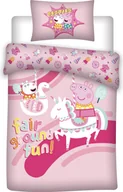Pościel dla dzieci - Pościel dziecięca Peppa Pig - poszwa na kołdrę 140x200 cm i poszewka na poduszkę 65x65 cm do pokoju dziecięcego - miniaturka - grafika 1