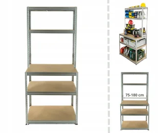Metalowy stół warsztatowy regał warsztatowy stół roboczy warsztat 196x90x60 - Uszczelnienia - miniaturka - grafika 1