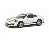 Samochody i pojazdy dla dzieci - Schuco Porsche 911 R White Green  1:87 452630000 - miniaturka - grafika 1