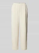 Spodnie damskie - Spodnie sztruksowe z prostą nogawką i elastycznym pasem model ‘KATE’ - miniaturka - grafika 1