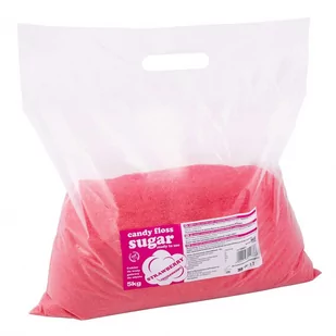 GSG Kolorowy smakowy cukier do waty cukrowej czerwony o smaku truskawkowym 5kg 1009873 - Akcesoria i części AGD - miniaturka - grafika 2