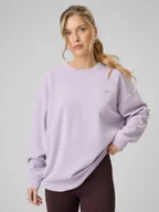 Bluzy damskie - 4F Bluza dresowa regular z modalem damska - fioletowa XS - miniaturka - grafika 1