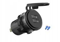 Ładowarki samochodowe - ŁADOWARKA USB QUICK CHARGE DO ZABUDOWY AUTA ŁODZI KAMPERA AUTOBUSU 12-24V - miniaturka - grafika 1