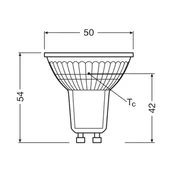 Żarówki LED - OSRAM żarówka LED PAR16 reflektor GU10 1,3W 36° 4000K - miniaturka - grafika 1