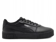 Buty trekkingowe damskie - Młodzieżowe sneakersy Carina 2.0 PUMA Black Silver Metallic metallic - miniaturka - grafika 1