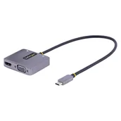 Karty graficzne - StarTech 122-USBC-HDMI-4K-VGA zewnętrzna karta graficzna usb 3840 x 2160 px Szary - miniaturka - grafika 1