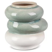Wazony i flakony - Wazon Ceramiczny Liana 19X18X19 Miętowy - miniaturka - grafika 1