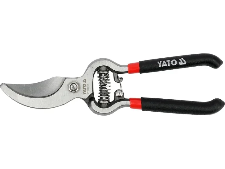 Sekator Nożycowy Yato 210mm Z Blokadą Yt-88051 Do Cięcia Pędów Gałęzi 20mm
